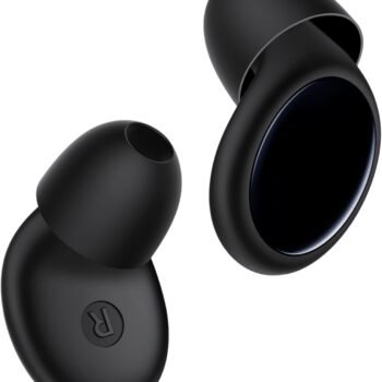 Ear Plugs for Sleeping Noise Cancelling, 45dB Ear Plugs for Noise Reduction, Soft Earplugs for Sleep, Concert, Work, Snoring Silicone Hearing Protection Earplugs Reusable Ear Plug with 8 Tips Black