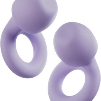 Ear Plugs - Ultra-Comfy Reusable Noise-Reducing Earplugs for Sleep, Deep Focus, Travel, Sensitivity | Flexible Hearing Protection | Customizable Fit | 24dB (SNR) Noise Reduction