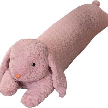 Rabbit Plush Pillow, Rabbit Stuffed Animal, Bunny Plush Long Pillow Christmas Valentine's Gift for Kids Adults (35 inch)