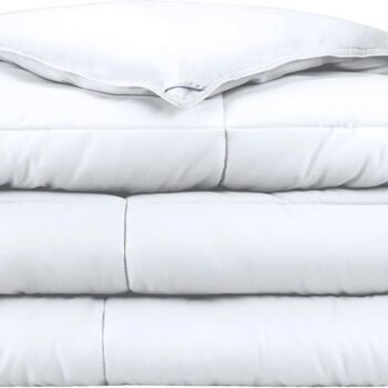 Duvet Insert Comforter - Oversized Queen - Goose Down Alternative - Ultra-Soft - Premium 1800 Series - All Season Warmth - Bedding Comforter (Oversized Queen, White)