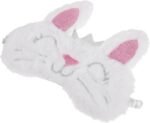 1Pc Plush Rabbit Sleeping Eye Mask for Soft Comfortable Eye Cover for Travel Naps and Light Blocking Washable Plush Sleep Mask with Unique Design