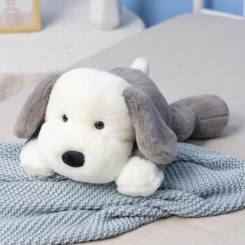 Plush Puppy Dog Stuffed Animal Dog Kids Plush Toy Pillow Hugging Pillow Plush Toy(Gray,50cm/19.6in)