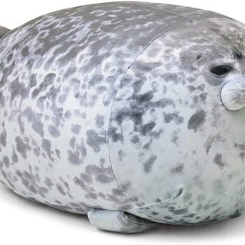 Chubby Blob Seal Pillow,Stuffed Cotton Plush Animal Toy Cute Ocean Medium(17.6 in)