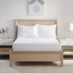 Queen Size Waterproof Mattress Cover, Soft and Breathable Cooling Mattress Protector, 15" Elastic Deep Pocket for Secure Fit, White